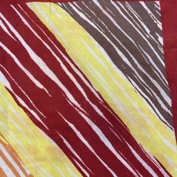 Vtg Robinson Golluber Scarf Twill Silk  Abstract Tiger Print Hankie 21" Square - Picture 2 of 9